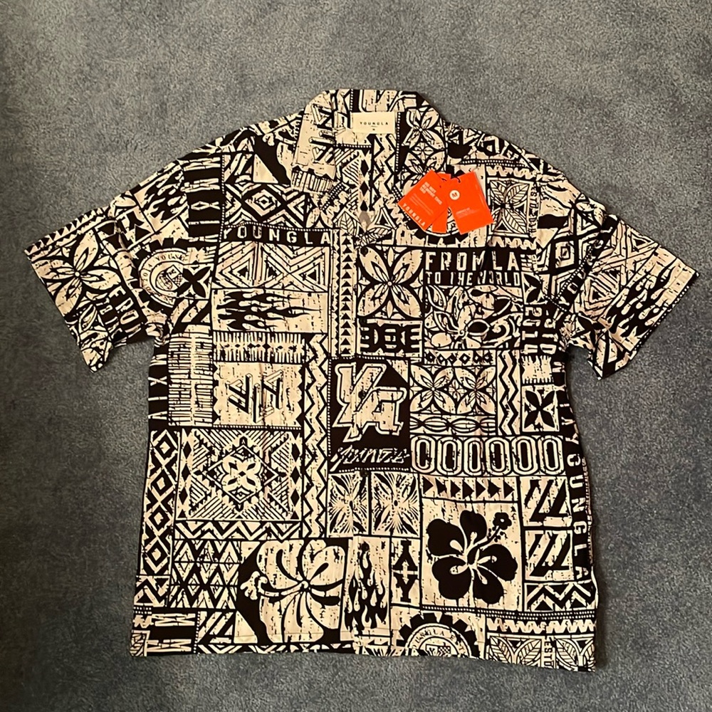 Black and white pattern YoungLA button down